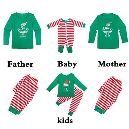 Fanvereka Family Xmas Matching Pajamas Set Letter Striped Print Christmas Men Women Kids Family Sleepwear
Fanvereka Family Xmas Matching Pajamas Set Letter Striped Print Christmas Men Women Kids Family Sleepwear