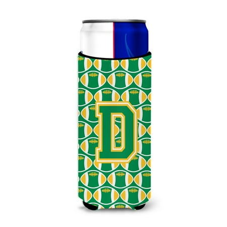 Carolines Treasures CJ1069-DMUK Letter D Football Green and Gold Ultra Beverage Insulators for slim cans Slim Can
Carolines Treasures CJ1069-DMUK Letter D Football Green and Gold Ultra Beverage Insulators for slim cans Slim Can