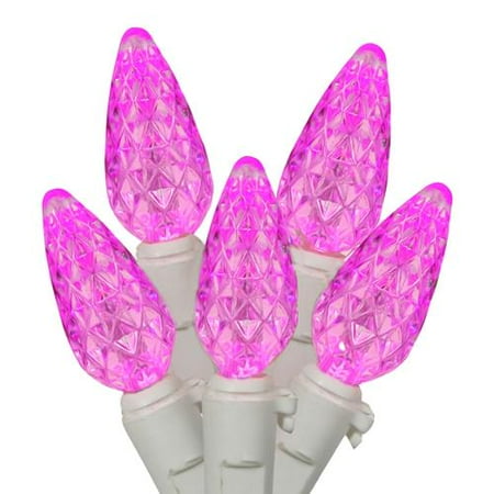 set of 70 hot barbie pink led c6 christmas lights white set of 70 hot barbie pink led c6 christmas lights white