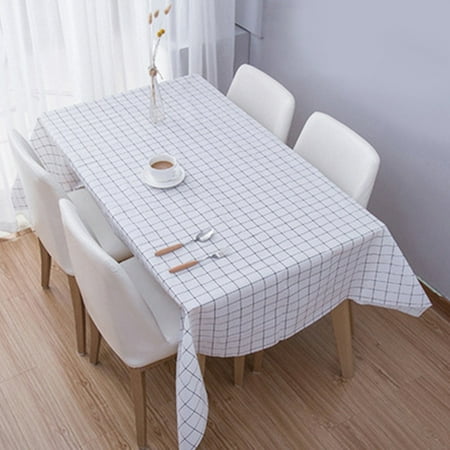 GDHOME Table Cloth Oil Water Proof Plaid Patter