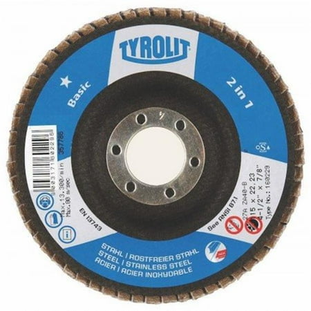 Diamond Products 34334686 6 x 0.875 in. Tyrolit Premium 2-in-1 Zirconia Flap Disc ZA60-B
Diamond Products 34334686 6 x 0.875 in. Tyrolit Premium 2-in-1 Zirconia Flap Disc ZA60-B