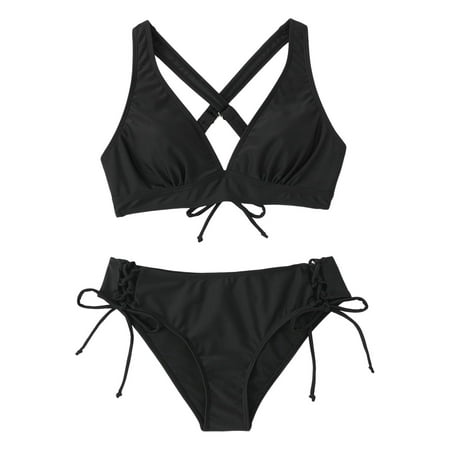 Women s New Bikini Swimsuit Women s Split Solid Bikini Swimsuit Bikini Large Top Medium Bottom Sports Bra And Shorts Set
Women s New Bikini Swimsuit Women s Split Solid Bikini Swimsuit Bikini Large Top Medium Bottom Sports Bra And Shorts Set