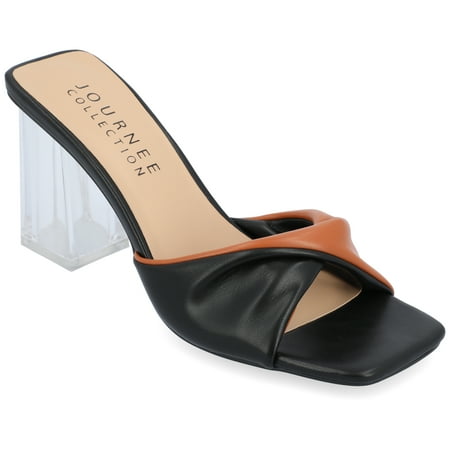 Journee Collection Womens Aylia Clear Block Heel Soft Vegan Leather Slip On Sandals
Journee Collection Womens Aylia Clear Block Heel Soft Vegan Leather Slip On Sandals