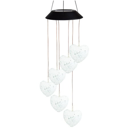 Solar Mobile Heart Lights