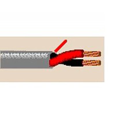 5200UE 24 Reels 16 AWG 2C Stranded Non-Shielded Security and Commercial Audio Cable CMR/CMG - Gray Belden (Units of 500 Feet)