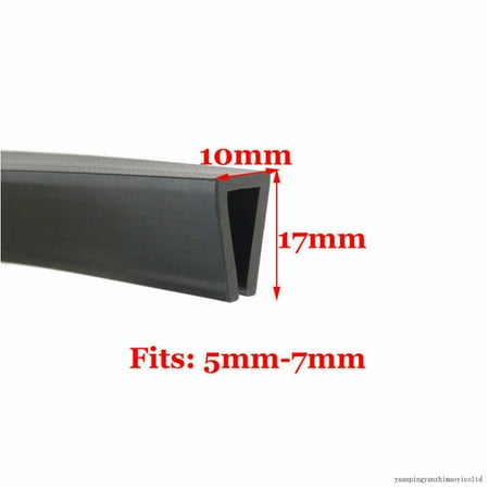 New Rubber U Channel Edging Trim Seal 0.5~13Mm Edge Protection