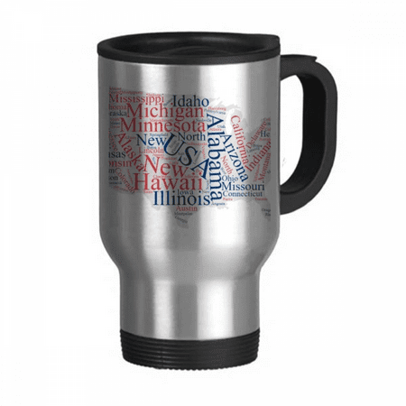 USA America Map City Wordcloud Travel Mug Flip Lid Stainless Steel Cup Car Tumbler Thermos
USA America Map City Wordcloud Travel Mug Flip Lid Stainless Steel Cup Car Tumbler Thermos