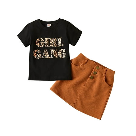 Darzheoy Summer Set for Girls Print Short-sleeved Tops Solid Color Skirt Two-piece Suits Clearance Under 10$
Darzheoy Summer Set for Girls Print Short-sleeved Tops Solid Color Skirt Two-piece Suits Clearance Under 10$