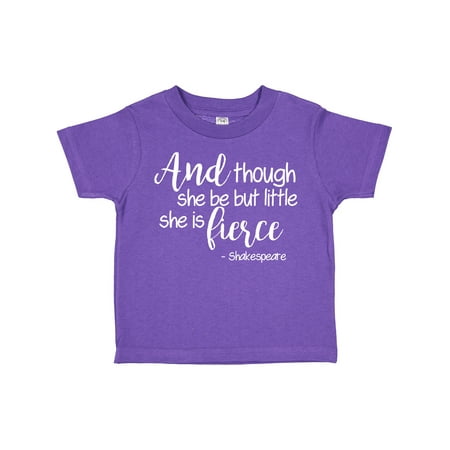 Inktastic Though She Be but Little She is Fierce Quote Shakespeare Gift Toddler Toddler Girl T-Shirt
Inktastic Though She Be but Little She is Fierce Quote Shakespeare Gift Toddler Toddler Girl T-Shirt