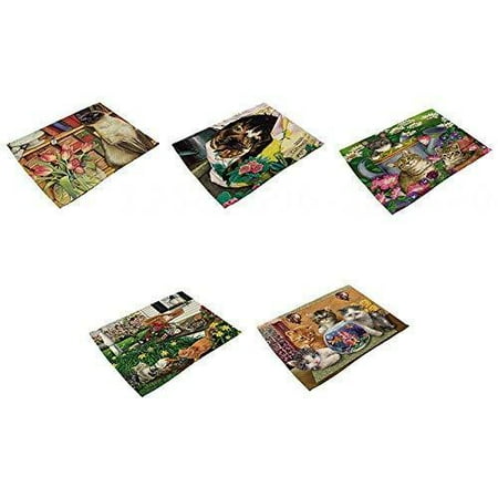 Fovien Placemats Washable Cotton and Linen Western Dinner Mat Cute Cat Print Tableware Mat Washable Place Mats Non-Slip Heat Resistant Placemats Style02
Fovien Placemats Washable Cotton and Linen Western Dinner Mat Cute Cat Print Tableware Mat Washable Place Mats Non-Slip Heat Resistant Placemats Style02