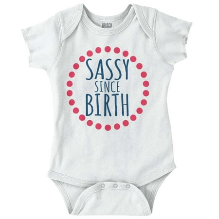 Brisco Brands Sassy Since Birth Funny Sarcastic Baby Bodysuits for Girls
Brisco Brands Sassy Since Birth Funny Sarcastic Baby Bodysuits for Girls