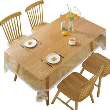Clear Table Protector Plastic Waterproof Tablecloth Cover Vinyl Transparent Tablecloth Protector for Dining Room Table PVC Lace Oil Proof Cloth for Home Kitchen 59 X 59
Clear Table Protector Plastic Waterproof Tablecloth Cover Vinyl Transparent Tablecloth Protector for Dining Room Table PVC Lace Oil Proof Cloth for Home Kitchen 59 X 59