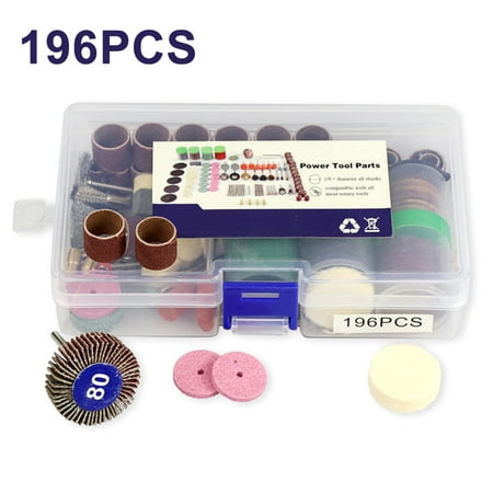 VEAREAR Essential Hardware tools,196Pcs Rotary Power Tool Cutting Discs Felt Wheel Set Grinder Polishing Kit
VEAREAR Essential Hardware tools,196Pcs Rotary Power Tool Cutting Discs Felt Wheel Set Grinder Polishing Kit