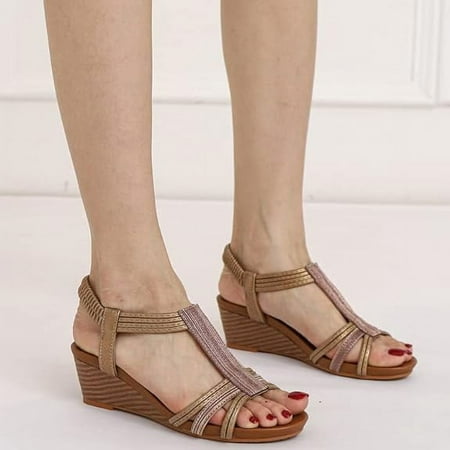 Women Roman Wedge Sandal Cross Band Strap Breathable Casual Summer Dress Sandals Shoes
Women Roman Wedge Sandal Cross Band Strap Breathable Casual Summer Dress Sandals Shoes