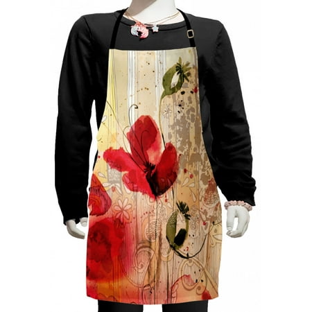Flower Kids Apron Red Poppy Flower Paint Brush Effect Beige Floral Design Digital Art Print Boys Girls Apron Bib with Adjustable Ties for Cooking Baking Painting Multicolor by Ambesonne
Flower Kids Apron Red Poppy Flower Paint Brush Effect Beige Floral Design Digital Art Print Boys Girls Apron Bib with Adjustable Ties for Cooking Baking Painting Multicolor by Ambesonne