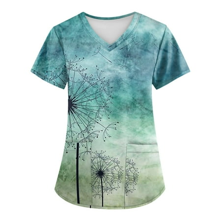 EHTMSAK Scrub Tops Women Plus Size with Pocket Floral Working Uniform Short Sleeve V Neck Workwear Blouse T-Shirt with Pockets on Clearance Multicolor XL
EHTMSAK Scrub Tops Women Plus Size with Pocket Floral Working Uniform Short Sleeve V Neck Workwear Blouse T-Shirt with Pockets on Clearance Multicolor XL