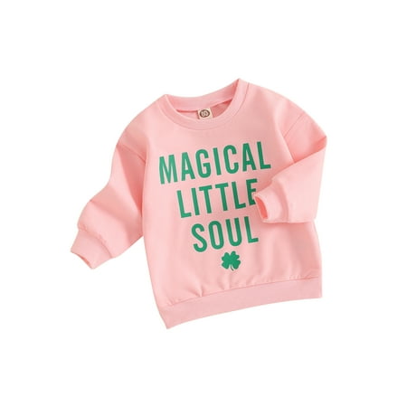 HOANSELAY Tollder s Casual Sweatshirt Long Sleeve Letter Clover Print Infant Baby Girl Irish Festivals Pullover
HOANSELAY Tollder s Casual Sweatshirt Long Sleeve Letter Clover Print Infant Baby Girl Irish Festivals Pullover