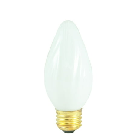 25 Watt Incandescent Fiesta F15 Medium Base White Pack of 50