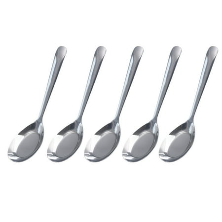 HEMOTON 5pcs Long Handle Porridge Spoons Stainless Steel Soup Spoons Rice Spoons
HEMOTON 5pcs Long Handle Porridge Spoons Stainless Steel Soup Spoons Rice Spoons