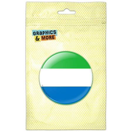 Sierra Leone National Country Flag Refrigerator Button Magnet