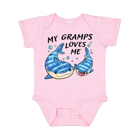 Inktastic My Gramps Loves Me- Whale Shark Gift Baby Boy or Baby Girl Bodysuit