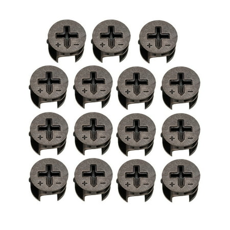 Uxcell 15mm Dia Furniture Cam Lock Fittings Metal Zinc Plated 15 Pack