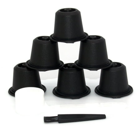 6PCS for Refillable Reusable Coffee Capsule Coffee Filter Cup Machine Capsule Plastic Filter Black
6PCS for Refillable Reusable Coffee Capsule Coffee Filter Cup Machine Capsule Plastic Filter Black
