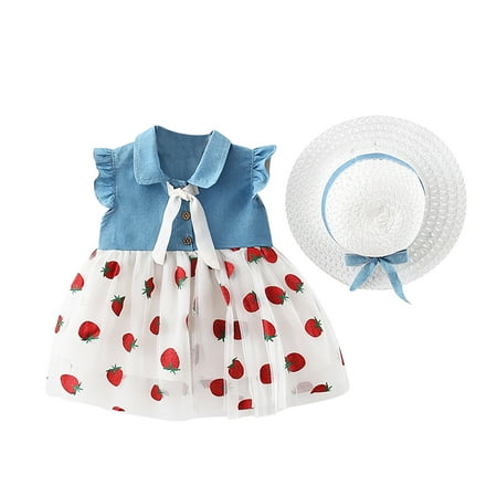 QWERTYU Infant Baby Toddler Child Children Kids Bow Flutter Sleeve Dresses Floral Sleeveless Sundress Summer Dress for Girl 6M-4Y 110/12
QWERTYU Infant Baby Toddler Child Children Kids Bow Flutter Sleeve Dresses Floral Sleeveless Sundress Summer Dress for Girl 6M-4Y 110/12
