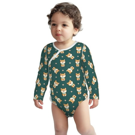 Fotbe Cute Shiba Pattern Unisex-baby Long-sleeve Bodysuit Long Sleeve Bodysuits One-piece 100% Organic Cotton for Infant Baby Boys Unisex-6 Months
Fotbe Cute Shiba Pattern Unisex-baby Long-sleeve Bodysuit Long Sleeve Bodysuits One-piece 100% Organic Cotton for Infant Baby Boys Unisex-6 Months
