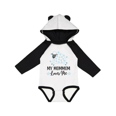 Inktastic My MomMom Loves Me Baby Boy Lamb Outfit Gift Baby Boy Long Sleeve Bodysuit