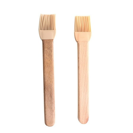 NUOLUX 2pcs Wooden Flat Handle Barbecue Brushes Silicone Basting Oil Brush Kitchen Baking Utensil (Acacia Mangium)
NUOLUX 2pcs Wooden Flat Handle Barbecue Brushes Silicone Basting Oil Brush Kitchen Baking Utensil (Acacia Mangium)