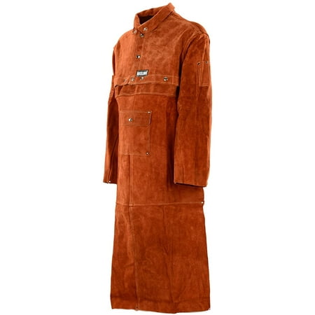 QeeLink Leather Welding Apron with Sleeve - Heavy Duty Flame Resistant Big and Tall Welding Jacket | Blacksmith Work Apron
QeeLink Leather Welding Apron with Sleeve - Heavy Duty Flame Resistant Big and Tall Welding Jacket | Blacksmith Work Apron