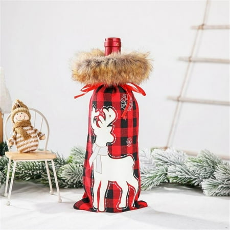 Christmas Decorations Savings! CWCWFHZH Christmas Decor Plush Lattice Wine Bottle Sleeve Wine Bottle Bag
Christmas Decorations Savings! CWCWFHZH Christmas Decor Plush Lattice Wine Bottle Sleeve Wine Bottle Bag