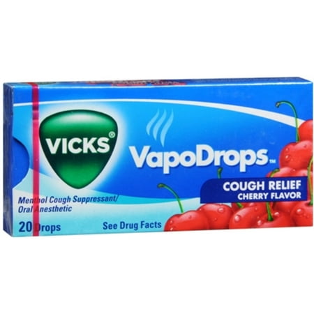 2 Pack - Vicks VapoDrops Cherry Flavor 20 Each
