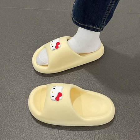 Sanrio Slippers Hello Kitty Soft Flat Shoes Women Cartoon Cute Home Slippers Anti Slip Female Summer Sweet Sandals Casual Shoes
Sanrio Slippers Hello Kitty Soft Flat Shoes Women Cartoon Cute Home Slippers Anti Slip Female Summer Sweet Sandals Casual Shoes