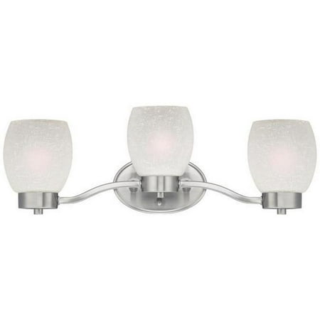 Karah Three Light Indoor Wall Fixture Brushed Nickel 
Karah Three Light Indoor Wall Fixture Brushed Nickel
