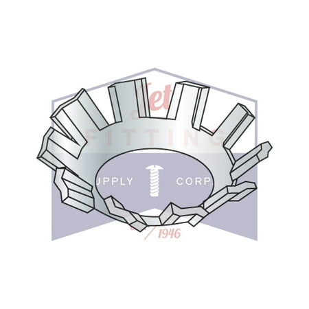 #6 Countersunk External Tooth Lock Washers | Steel | Zinc (Quantity: 10000)
#6 Countersunk External Tooth Lock Washers | Steel | Zinc (Quantity: 10000)