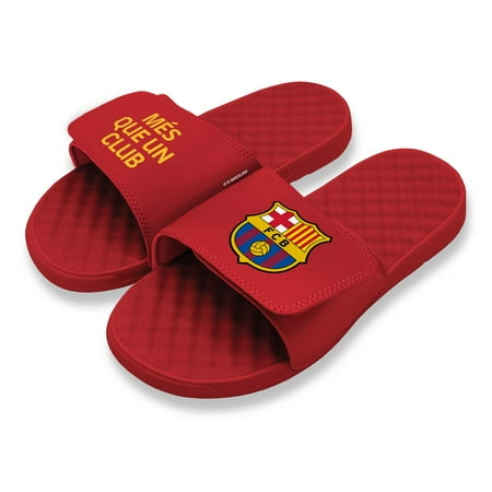 Men s ISlide Red Barcelona M-s Que Un Club Slide Sandals