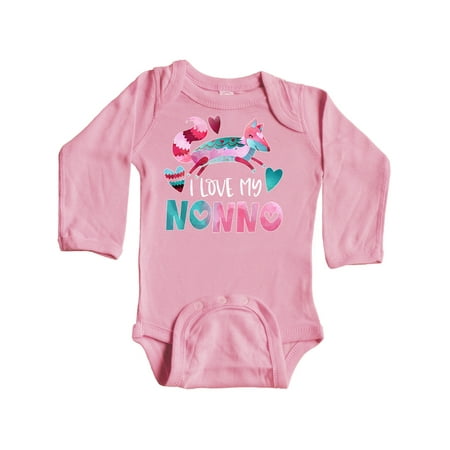Inktastic I Love My Nonno Pink and Blue Fox with Hearts Gift Baby Boy or Baby Girl Long Sleeve Bodysuit
Inktastic I Love My Nonno Pink and Blue Fox with Hearts Gift Baby Boy or Baby Girl Long Sleeve Bodysuit