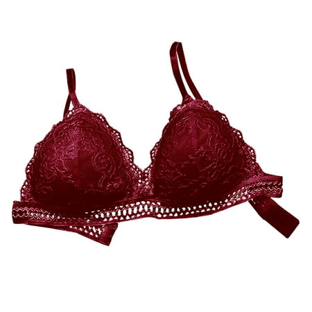 Tmosphere Lace Bralette Women Underwear Breathable Adjustable Shoulder Straps Bra Ladies Lingerie wine red
Tmosphere Lace Bralette Women Underwear Breathable Adjustable Shoulder Straps Bra Ladies Lingerie wine red