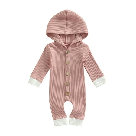 ZIYIXIN 3 Colors Toddler Baby Boys Girls Jumpsuit Pants Long Sleeve Single Breasted Hooded Knit Romper Clothes Pink 6-12 Months
ZIYIXIN 3 Colors Toddler Baby Boys Girls Jumpsuit Pants Long Sleeve Single Breasted Hooded Knit Romper Clothes Pink 6-12 Months