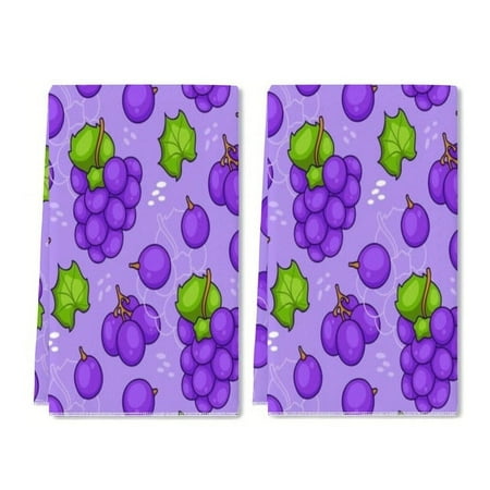Yjiankangz Towels Seamless Pattern Grapes Kitchen Towels Dish Towels 16x24 Inch Seasonal Summer Decoration Hand Towels Set of 2 Home Decor
Yjiankangz Towels Seamless Pattern Grapes Kitchen Towels Dish Towels 16x24 Inch Seasonal Summer Decoration Hand Towels Set of 2 Home Decor