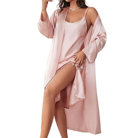 Niuer Women Robe And Nightgown Set 2 Pieces Outfits Pajamas Sets Scoop Neck Sleepwear Casual Nightwear Nightdress Pink M
Niuer Women Robe And Nightgown Set 2 Pieces Outfits Pajamas Sets Scoop Neck Sleepwear Casual Nightwear Nightdress Pink M