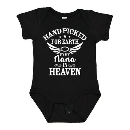 Inktastic Handpicked for Earth by My Nana in Heaven with Angel Wings Gift Baby Boy or Baby Girl Bodysuit
Inktastic Handpicked for Earth by My Nana in Heaven with Angel Wings Gift Baby Boy or Baby Girl Bodysuit