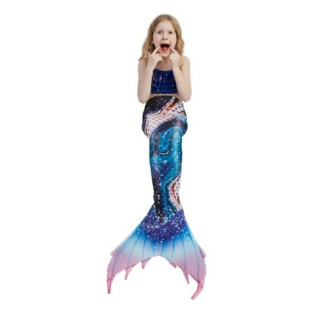 Gwiyeopda 3Pcs Mermaid Tail Bikini Set for Girls Cosplay Swimsuit Bathing Suits
Gwiyeopda 3Pcs Mermaid Tail Bikini Set for Girls Cosplay Swimsuit Bathing Suits