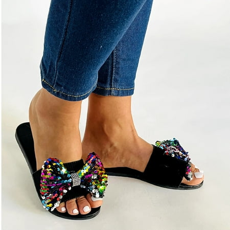 Ykohkofe Women Sandal Shoes Flat Bottomed Open Toe Beads Flat Bottomed Sandals Slippers Beach Slippers
Ykohkofe Women Sandal Shoes Flat Bottomed Open Toe Beads Flat Bottomed Sandals Slippers Beach Slippers