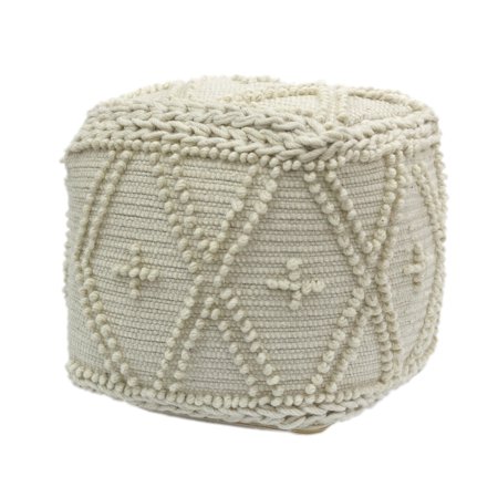Christopher Knight Home Fossa Cube Wool and Cotton Pouf by