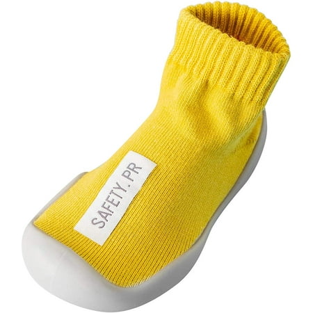 QWZNDZGR Baby Infant First Walking Shoe Rubber Sole Non-Skid Sock Shoes for Toddler Cute Soft and Lightweight Moccasins Crib Shoe