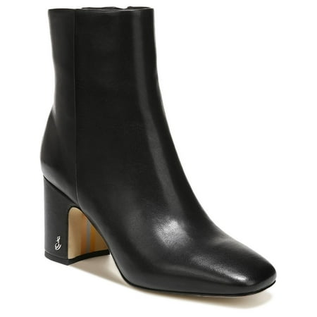 Sam Edelman Womens Fawn Leather Square Toe Ankle Boots