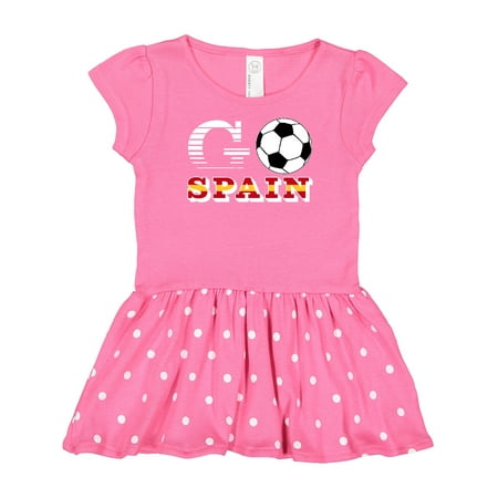 Inktastic Go Spain- Soccer Football Gift Baby Girl Dress